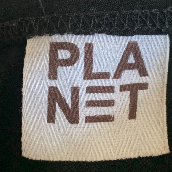 PLANET by Lauren G Black Asymmetric Jersey Tunic - Picture 6 of 14